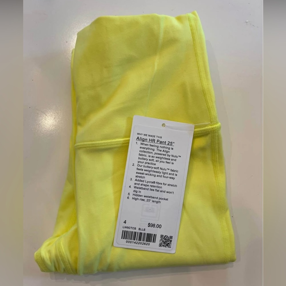 Lululemon Align HR leggings 25" NWT